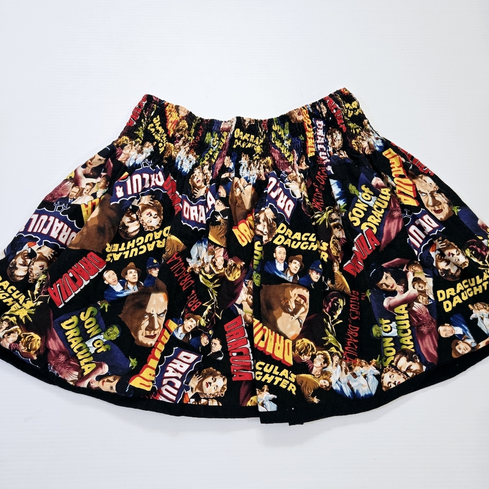 Dracula Poste Movie Collage Mini Skirt- Fan Made One Size